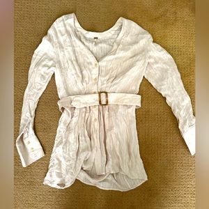 Free people cream blouse